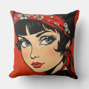 Coussin Beauté Rockabilly Retro