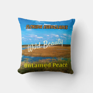 Coussin Beauté Sauvage Paix Indomptée Paysage des Everglad