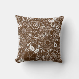 Coussin Beautés botaniques Brown THROW PILLOW
