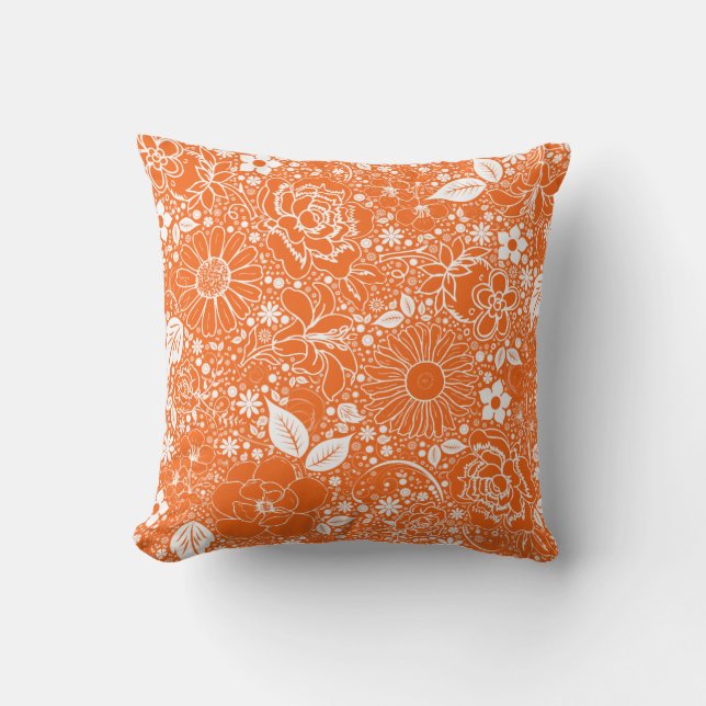 Coussin Beautés botaniques OREILLE D'ORANGE (Recto)