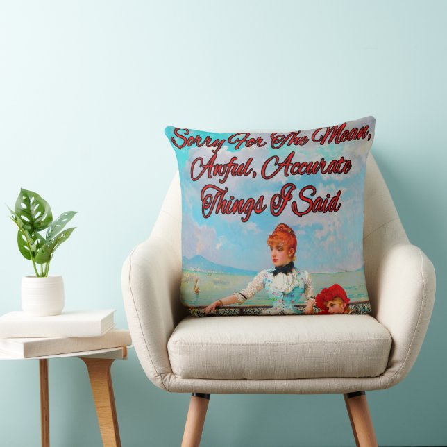 Coussin Beautés napolitaines par Vittorio Matteo Corcos (Chaise)