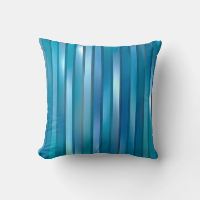 Coussin Beautiful abstract vertical blue background with l (Recto)