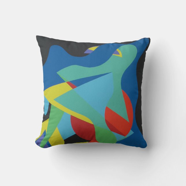 Coussin Beautiful and Vibrant Colors!  (Recto)