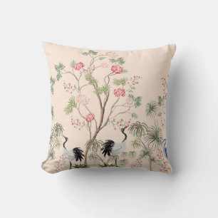 Coussin Beautiful exotic chinoiserie wallpaper. Main drawn