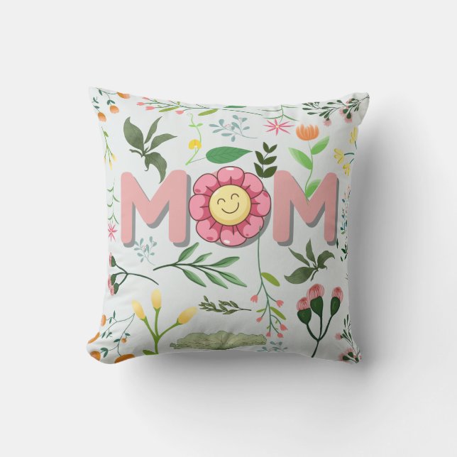 Coussin Beautiful Floral Mother’s Day Pillow  (Recto)