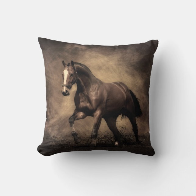 Coussin Beautiful horse throw pillow (Recto)