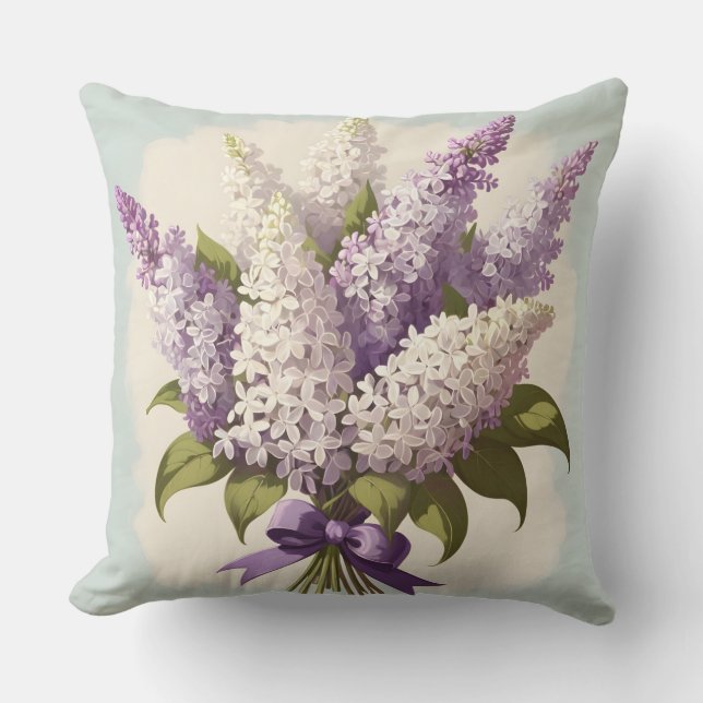 Coussin Beautiful spring lilacs (Recto)