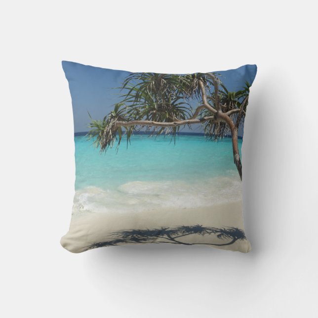Coussin Beautiful Tropical Beach (Recto)
