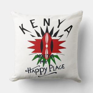 Coussin Beautiful You are my Happy Place Kenya