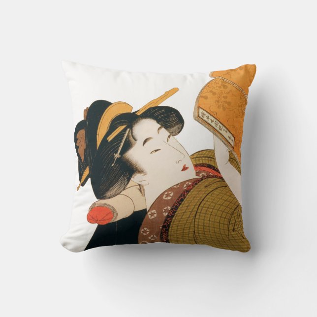 Coussin Beaux carreaux japonais d'art (Recto)