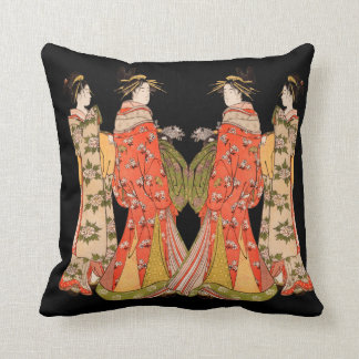 Coussin Beaux carreaux japonais de conception d'art