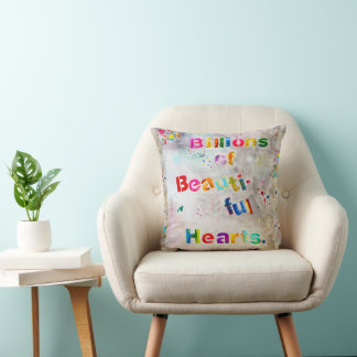 Coussin Beaux Cœurs