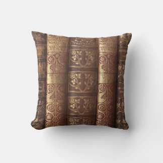 Coussin Beaux Dos de Livres Anciens (Dumas)