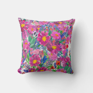 Coussin Beaux Fleurs sauvages : Artistérie tirée à la main