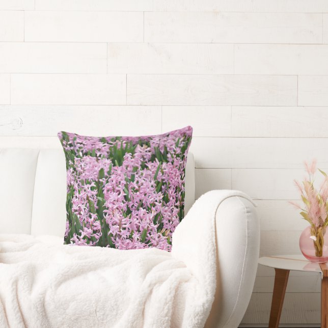Coussin Beaux jacinthes roses (Canapé)