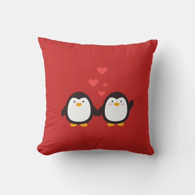 Coussin beaux pingouins (Recto)