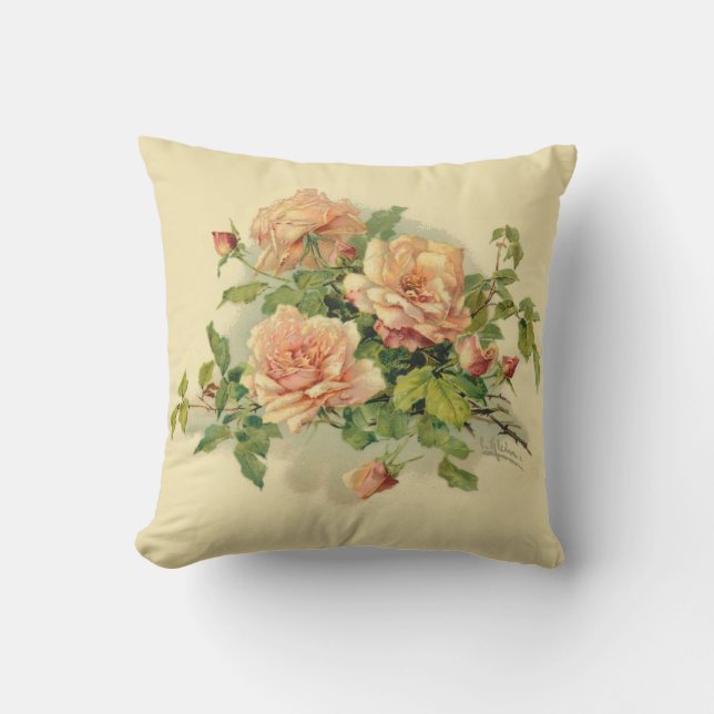 Coussin Beaux Roses de Catherine Klein (Recto)