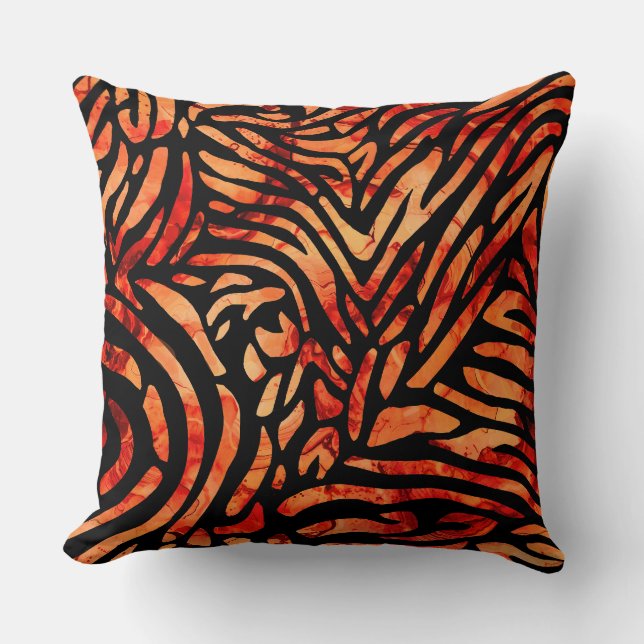 Coussin Beaux rubans de zibra réécrits (Recto)