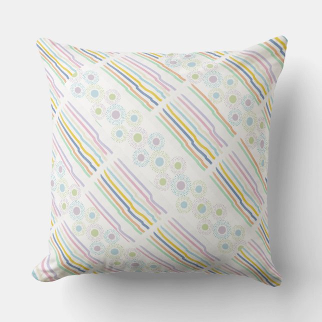 Coussin Bébé À petits pois Pastels (Recto)