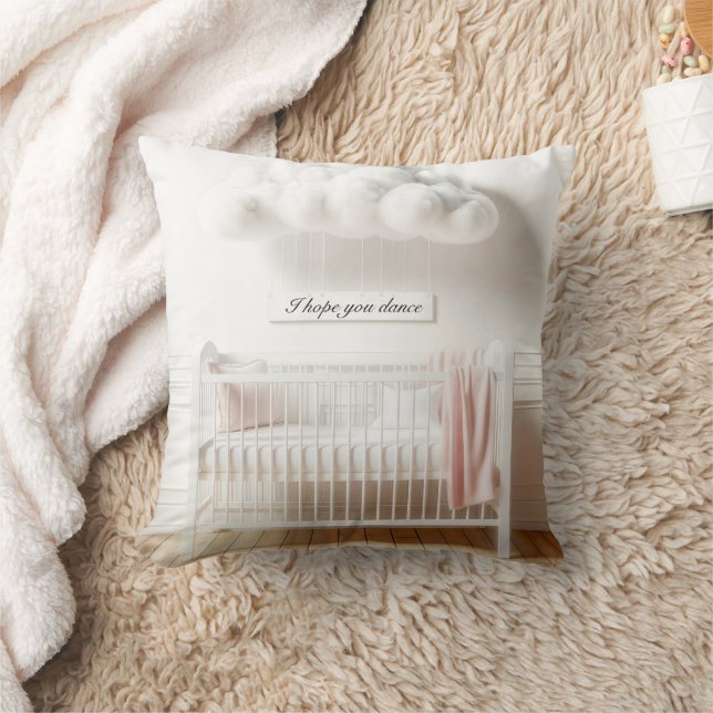 Coussin Bébé avec nuages et signe (Couverture)