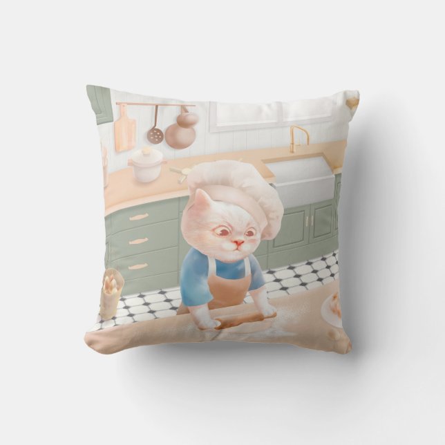 Coussin Bébé Bébé - Cosy Morning Kneading (Recto)