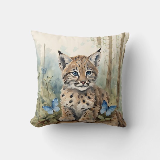 Coussin Bébé Bobcat Garçons (Recto)