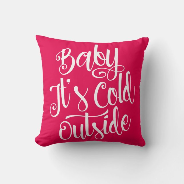 Coussin Bébé c'est couleur faite sur commande extérieure (Recto)