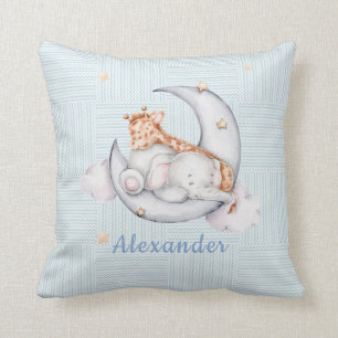 Coussin Bébé couché Giraff Elephant sur le garçon de la lu
