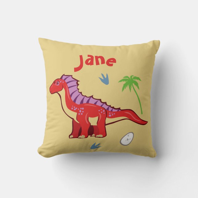 Coussin Bébé Dinosaur Amargasaurus (Recto)