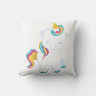 Coussin Bébé dormant couleur mignon licorne