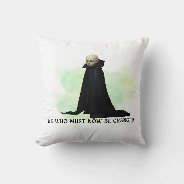 Coussin Bébé Drôle Design “Celui qu'il Faut Changer” (Recto)