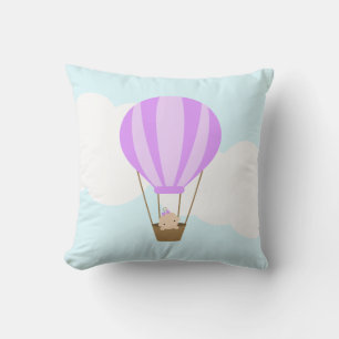 Coussin Bébé en ballon à air chaud {lavande}
