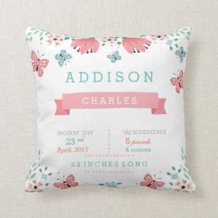 Coussin Bébé Floral Garden