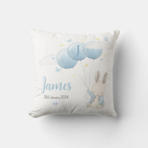 Coussin Bébé Garçon Lapin Coussin, Décor De Nourriture Pou