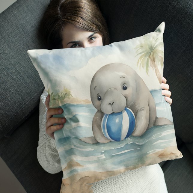 Coussin Bébé Garçons Manatee (Créateur téléchargé)