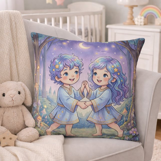 Coussin Bébé Gémeaux Zodiaque Nounours Enfants (Créateur téléchargé)