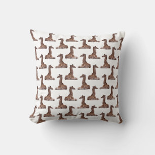 Coussin bébé girafe Freny (Blanc)