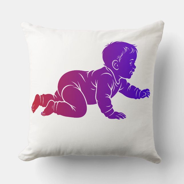 Coussin bébé heureux (Recto)