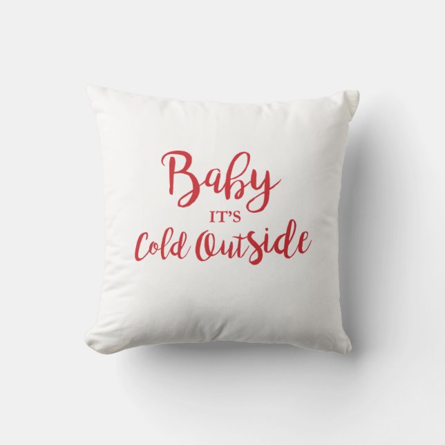 Coussin Bébé Il fait froid dehors Jeu d'oreiller (Recto)