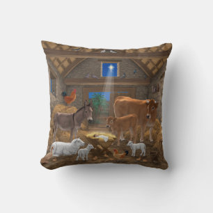 Coussin Bébé Jésus Crèche Sainte Nuit Noël Nativité