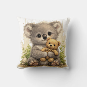 Coussin Bébé Koala Mignon Avec Ourson Kawaii Décoration De