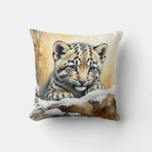 Coussin Bébé léopard des neiges