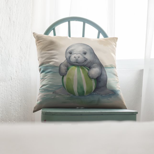 Coussin Bébé Manatee Genre Neutre (Créateur téléchargé)