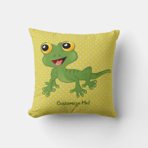 Coussin Bébé mignon et adorable Gecko Lizard Personnalisé