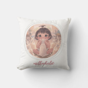 Coussin Bébé Milkaholic Impression d'art amusante pour l