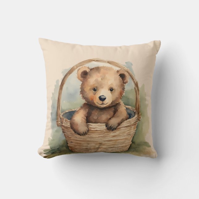 Coussin Bébé Ours Sexe Neutre (Recto)