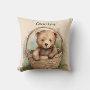 Coussin Bébé Ours Sexe Neutre Personnalisé