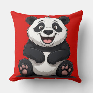 Coussin Bébé Panda de Dessin Animé Mignon