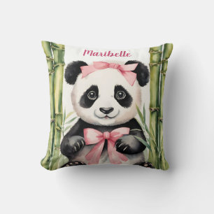 Coussin Bébé Panda Ours Filles Personnalisées