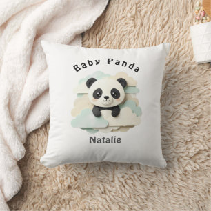 Coussin Bébé Panda plié   Origami mignon 